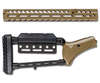 Marlin M-LOK Barrel Band Pistol Grip Stock Set gir en lettvektsløsning med forbedret stabilitet, laget av 6061 Billet Aluminum, kompatibel med flere Marlin-modeller.